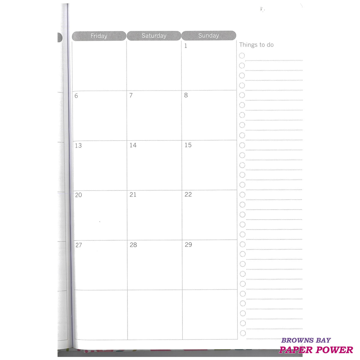 2027 A5 Diary Week to View - Radiance