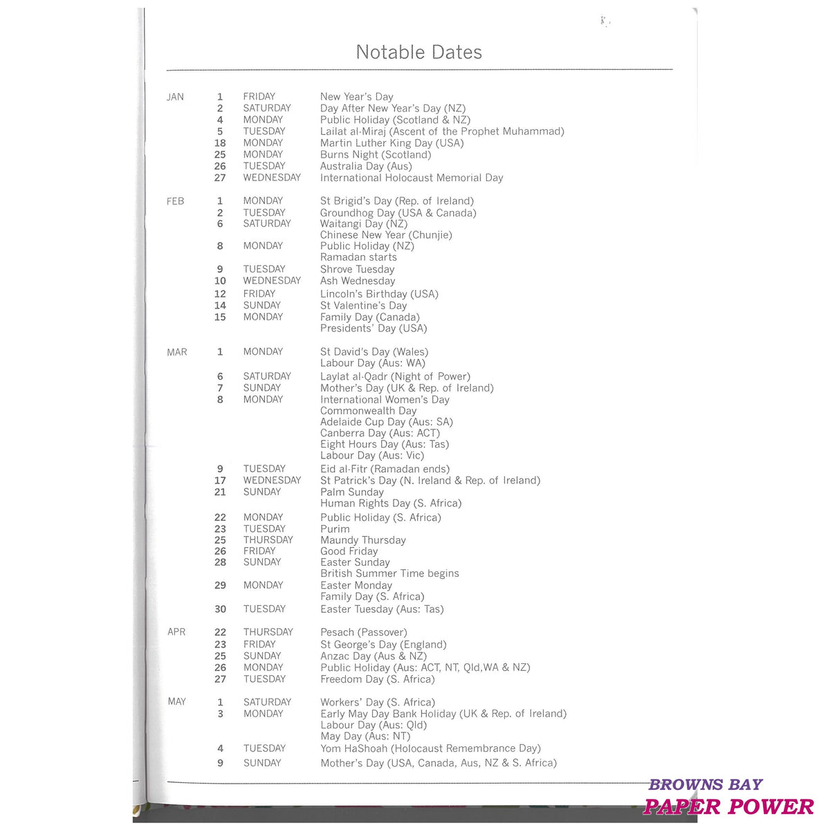 2027 A5 Diary Week to View - Enchanted Garden