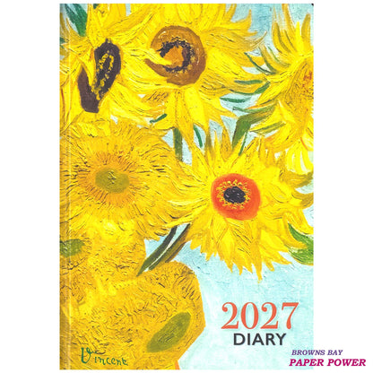 2027 A5 Diary Week to View - Van Gogh