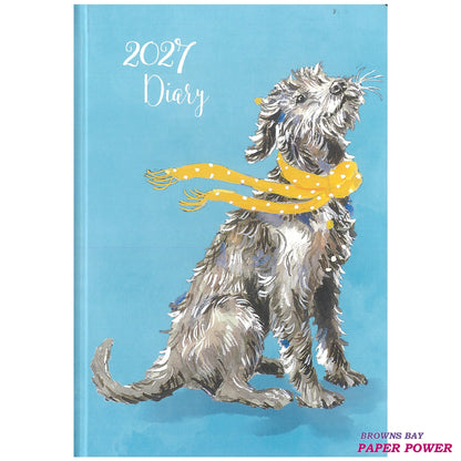 2027 A5 Diary Week to View - Dog Lovers