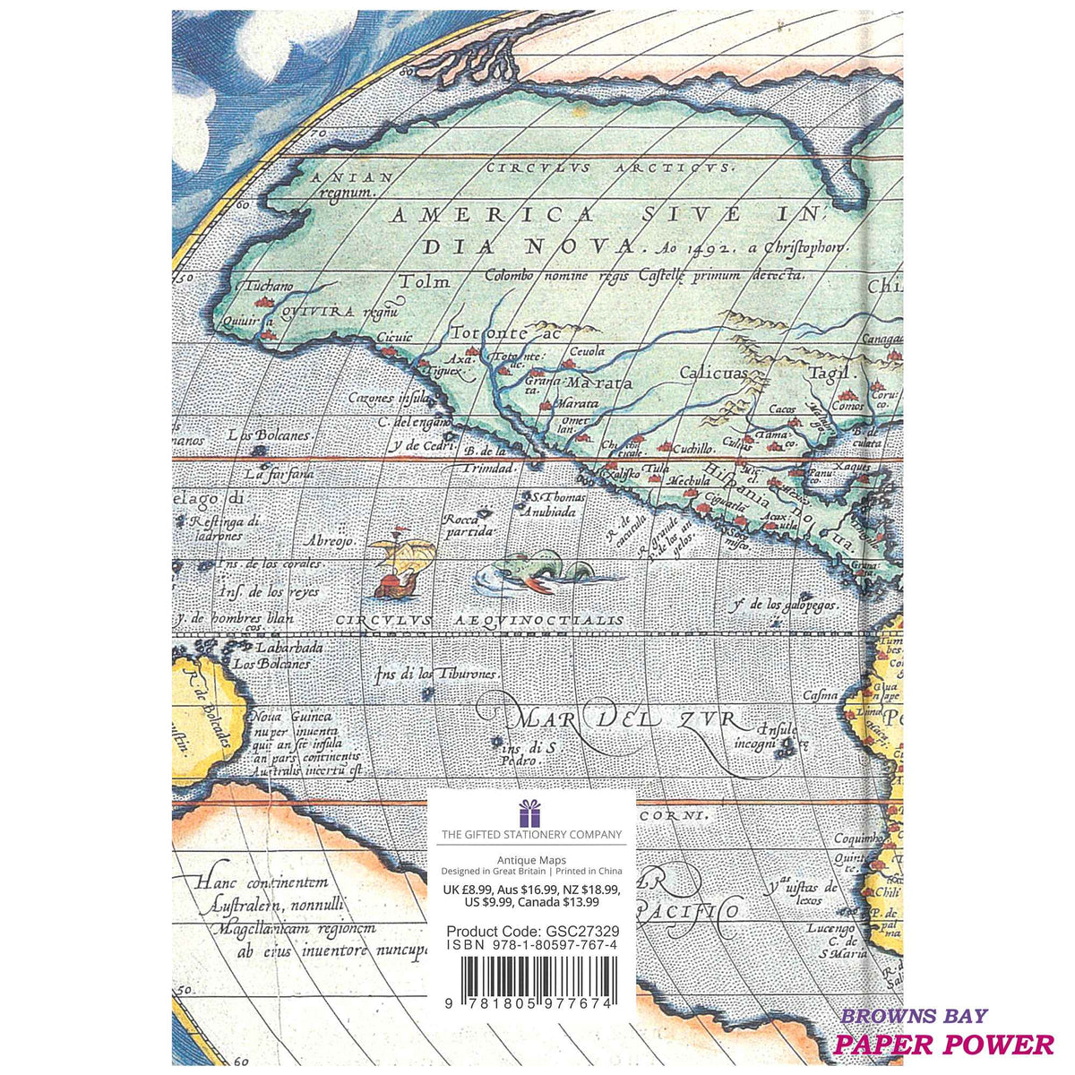 2027 A5 Diary Week to View - Antique Maps