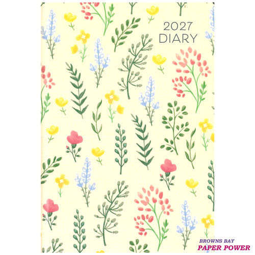 2027 A5 Diary Week to View - Enchanted Garden