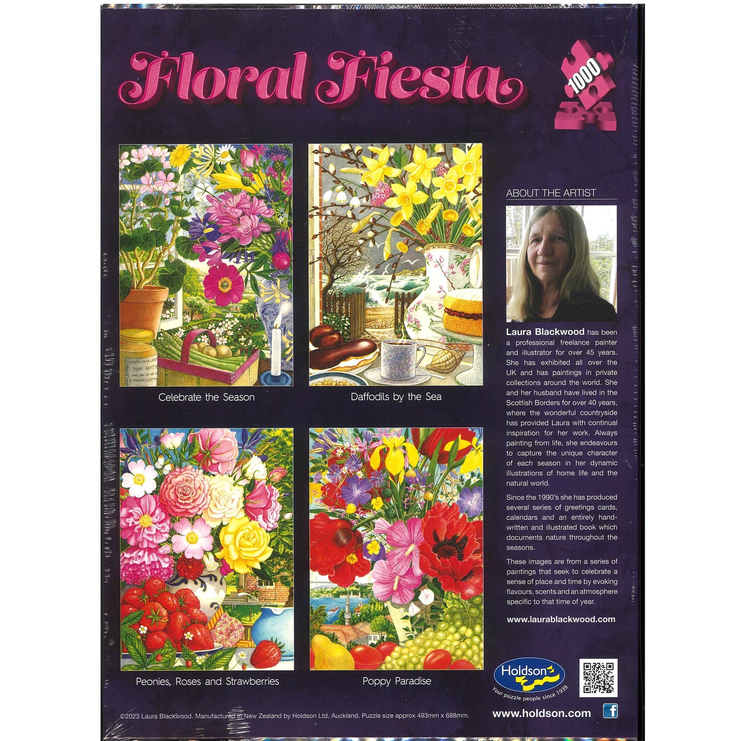 Jigsaw Puzzle 1000 Pcs Floral Fiesta - Peonies, Roses And Strawberries