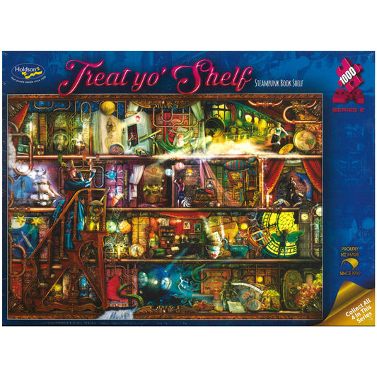 Jigsaw Puzzle 1000Pcs - Treat Yo' Shelf - Steampunk Book Shelf