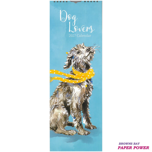 2027 Wall Slim Calendar Dog Lovers