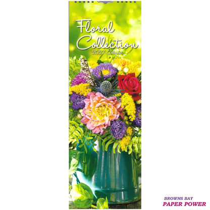2027 Wall Slim Calendar Floral Collection
