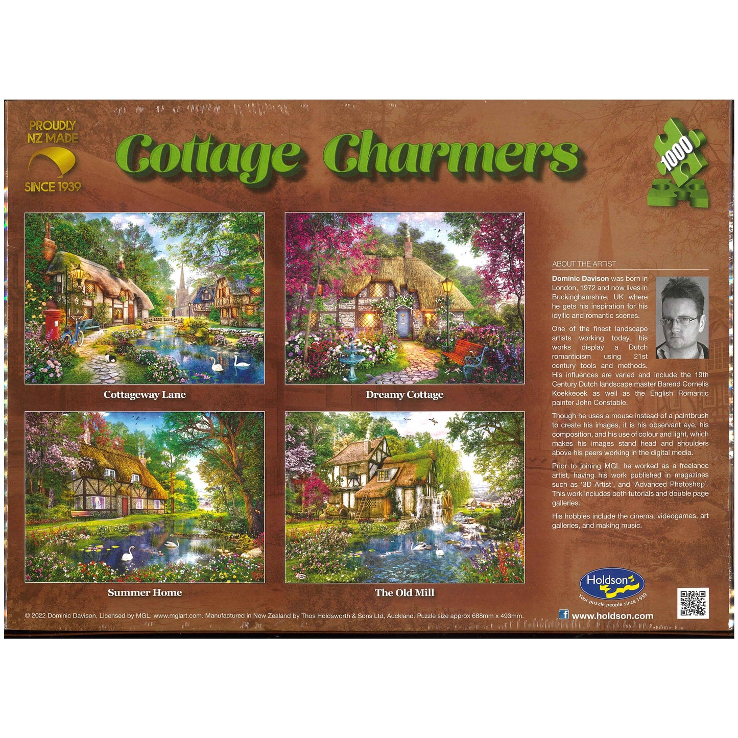 Jigsaw Puzzle 1000Pcs Cottage Charmers - The Old Mill
