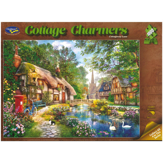 Jigsaw Puzzle 1000Pcs Cottage Charmers - Cottageway Lane