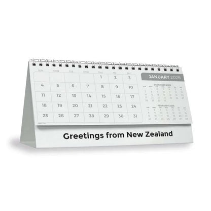 2026 New Zealand Desk Calendar Greeting From New Zealand