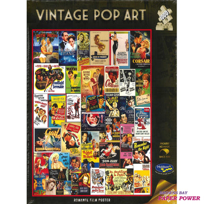 Jigsaw Puzzle 1000 Pcs Vintage Pop Art - Romance Film Poster