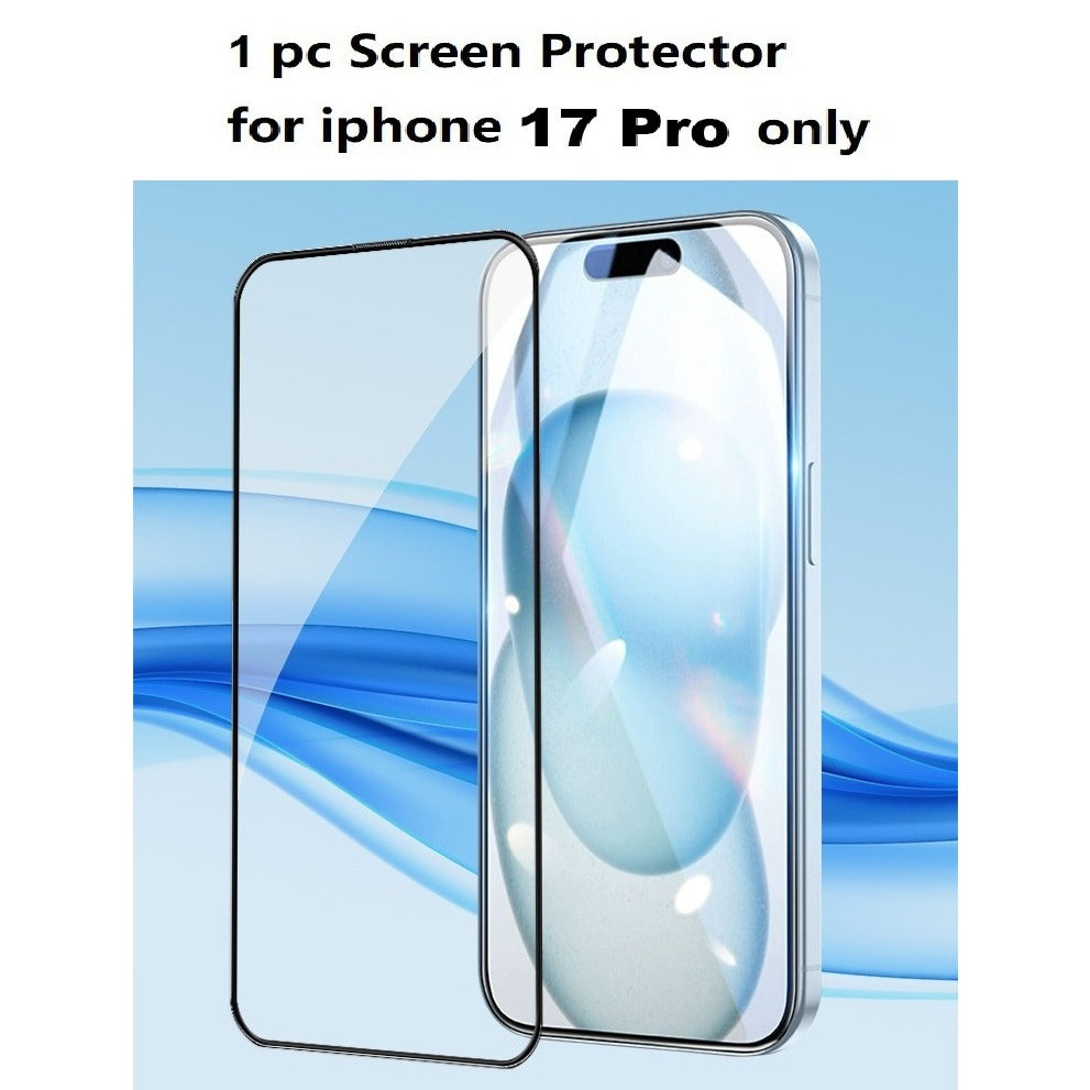 Full Tempered Glass Screen Protector for iPhone 17 Pro