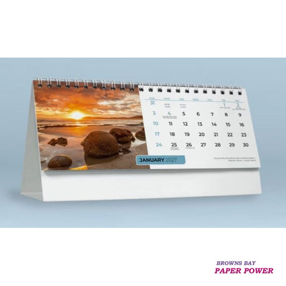 2027 New Zealand Greetings Desk Calendar