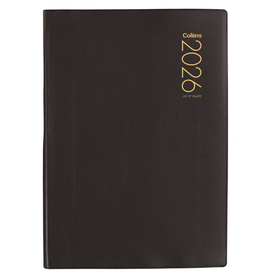 COLLINS DIARY A51P One Day Per Page Black