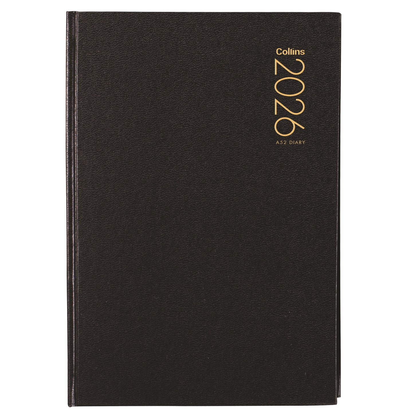 Collins Diary A52 Two Days Per Page Black