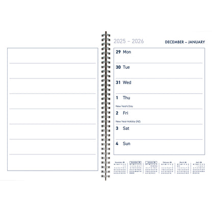 Collins 2026 Diary A5TS Week to View - Spiral Bound