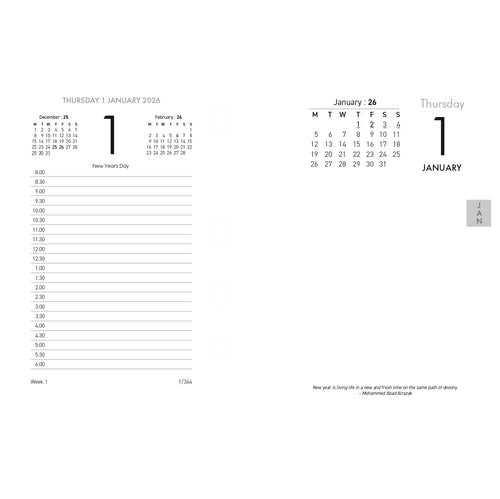 2026 Collins 13E Desk Calendar refill