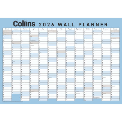 Collins 2026 Wallplanner Double Sided 990 x 700 / Unlaminated