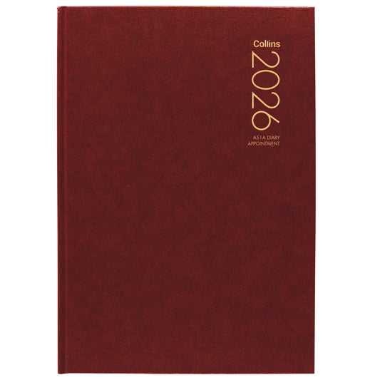 COLLINS DIARY A51A One Day Per Page / Red