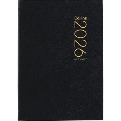 2026 Colins A72 Pocket Diary 2 Day Per Page - Black