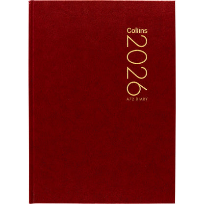 2026 Colins A72 Pocket Diary 2 Day Per Page - Red