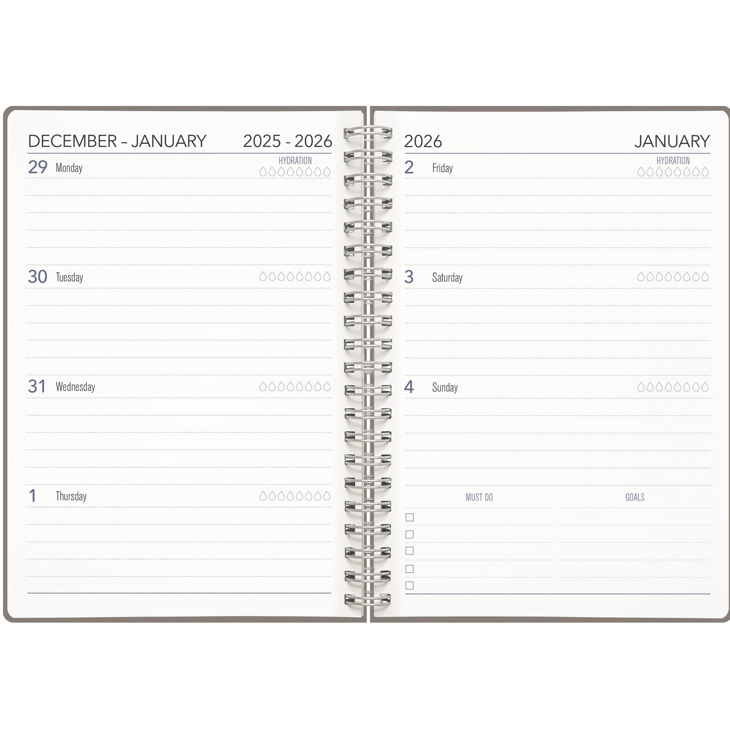 Collins 2026 A63 Diary Week to View - Spiral Bound - NZ ARTIST ELLEN GIGGENBACH