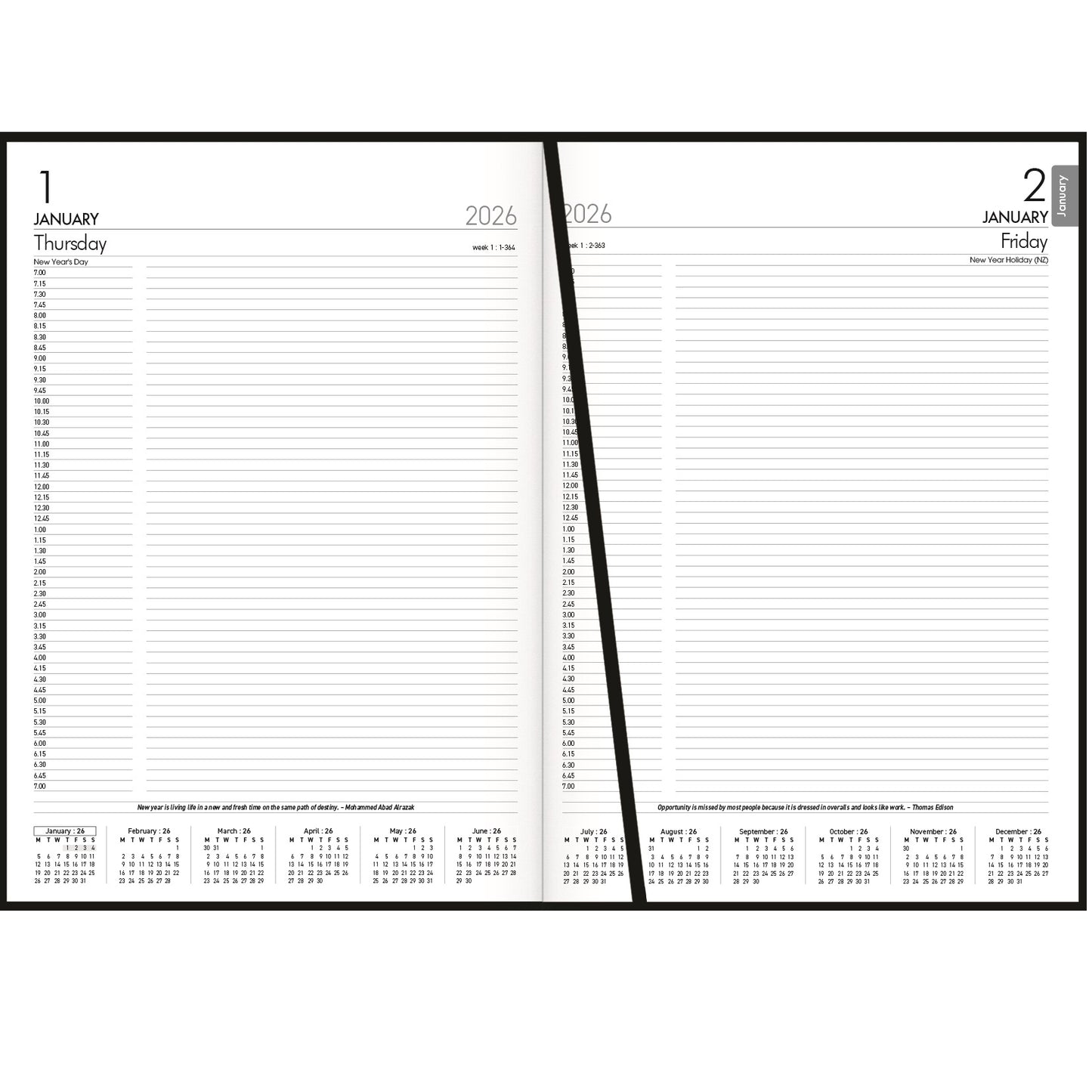 Windsor Diary A41 Daily / Red