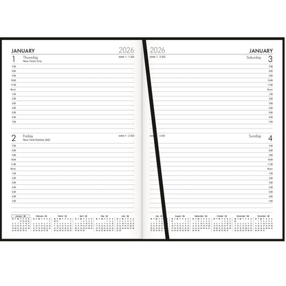 Milford Diary A52 Black