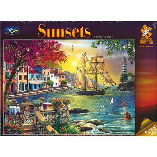 Jigsaw Puzzle 1000 Pcs NZ Made Sunsets - Sailing At Sunset