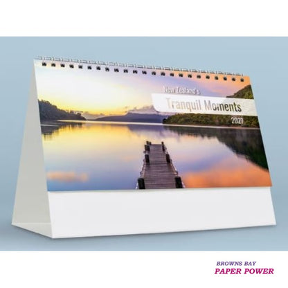 2027 Desk Calendar - New Zealand's Tranquil Moments