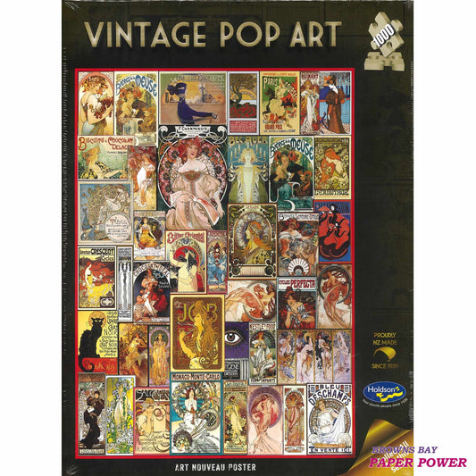 Jigsaw Puzzle 1000 Pcs Vintage Pop Art - Art Nouveau Poster