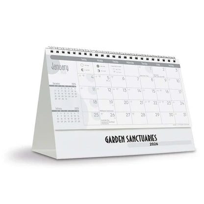 2026 New Zealand Desk Calendar Garden Sanctuaries