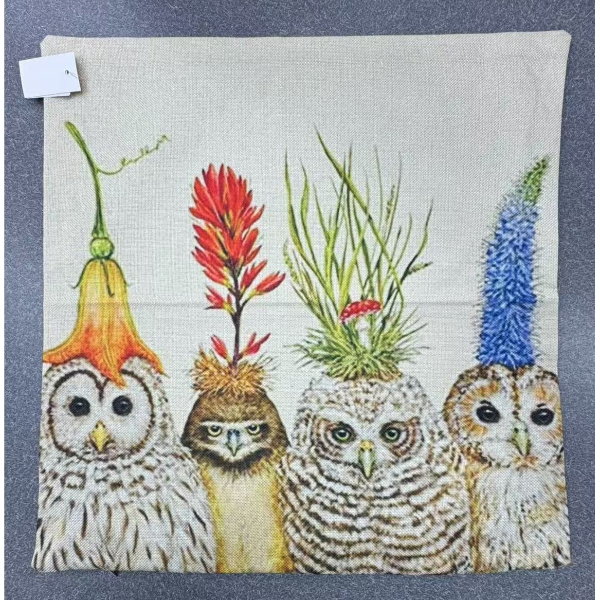Cushion Cover Owls / Plants