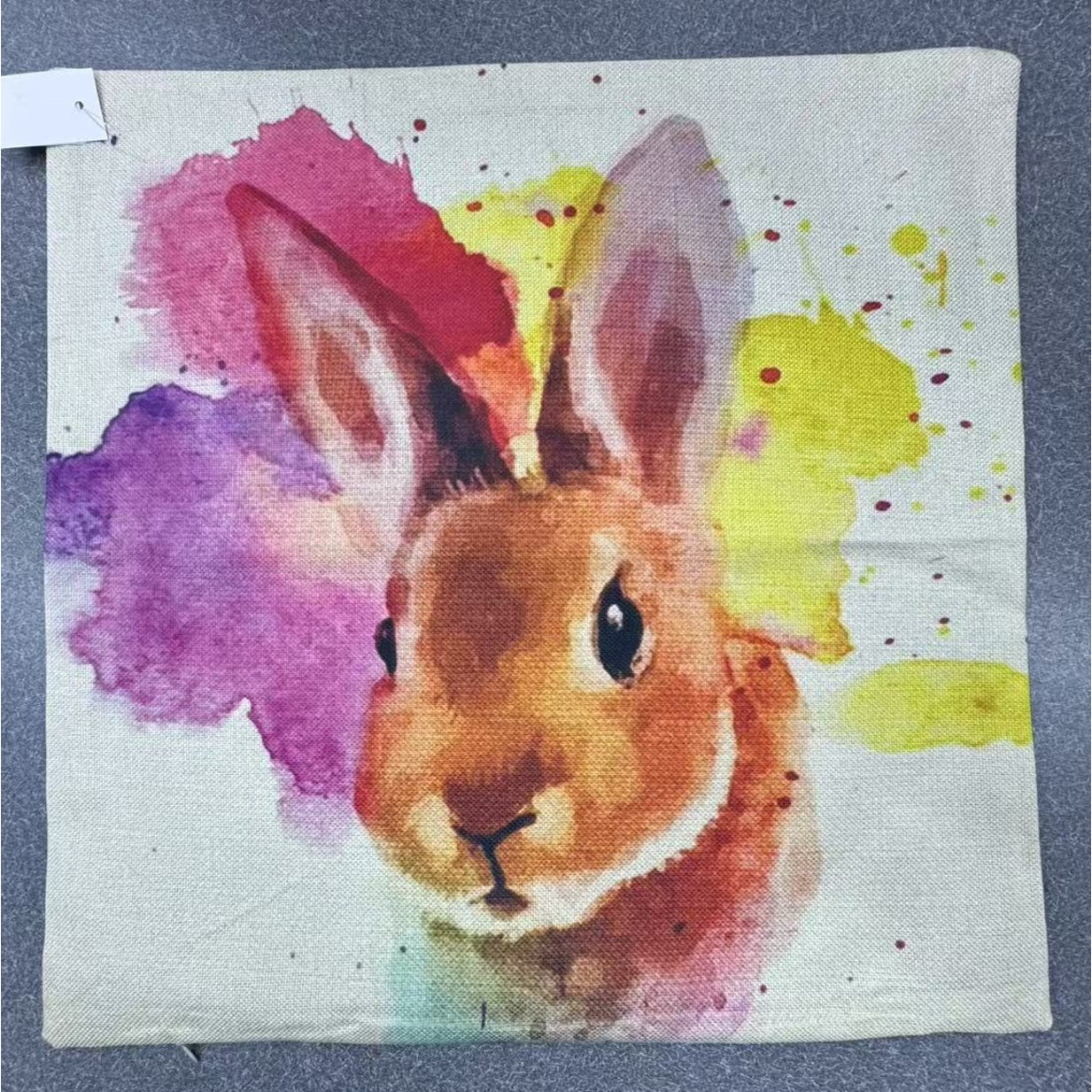 Cushion Cover Rabbit / Painting