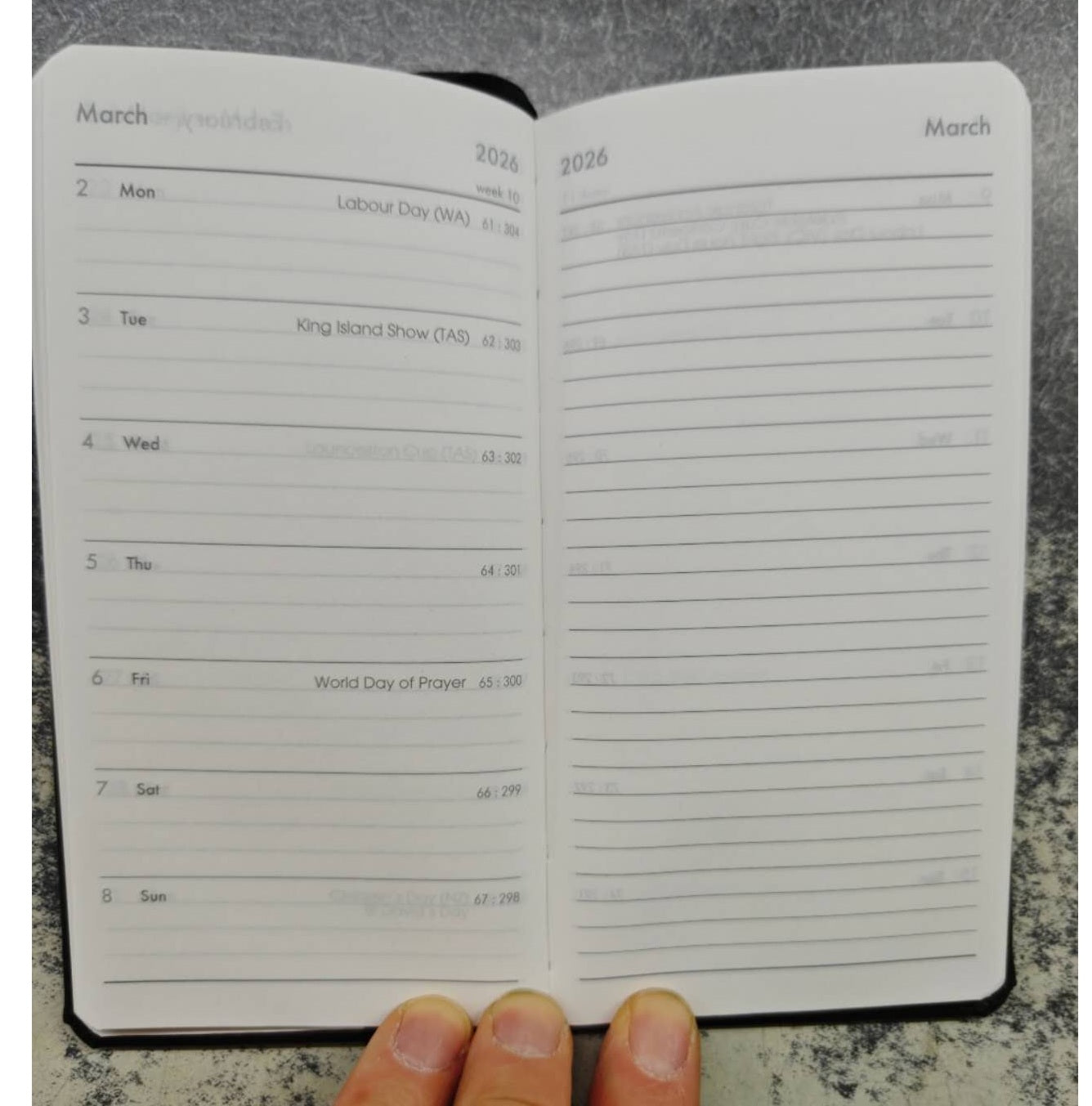 Collins Pocket Notebook Diary CW7 Week To View