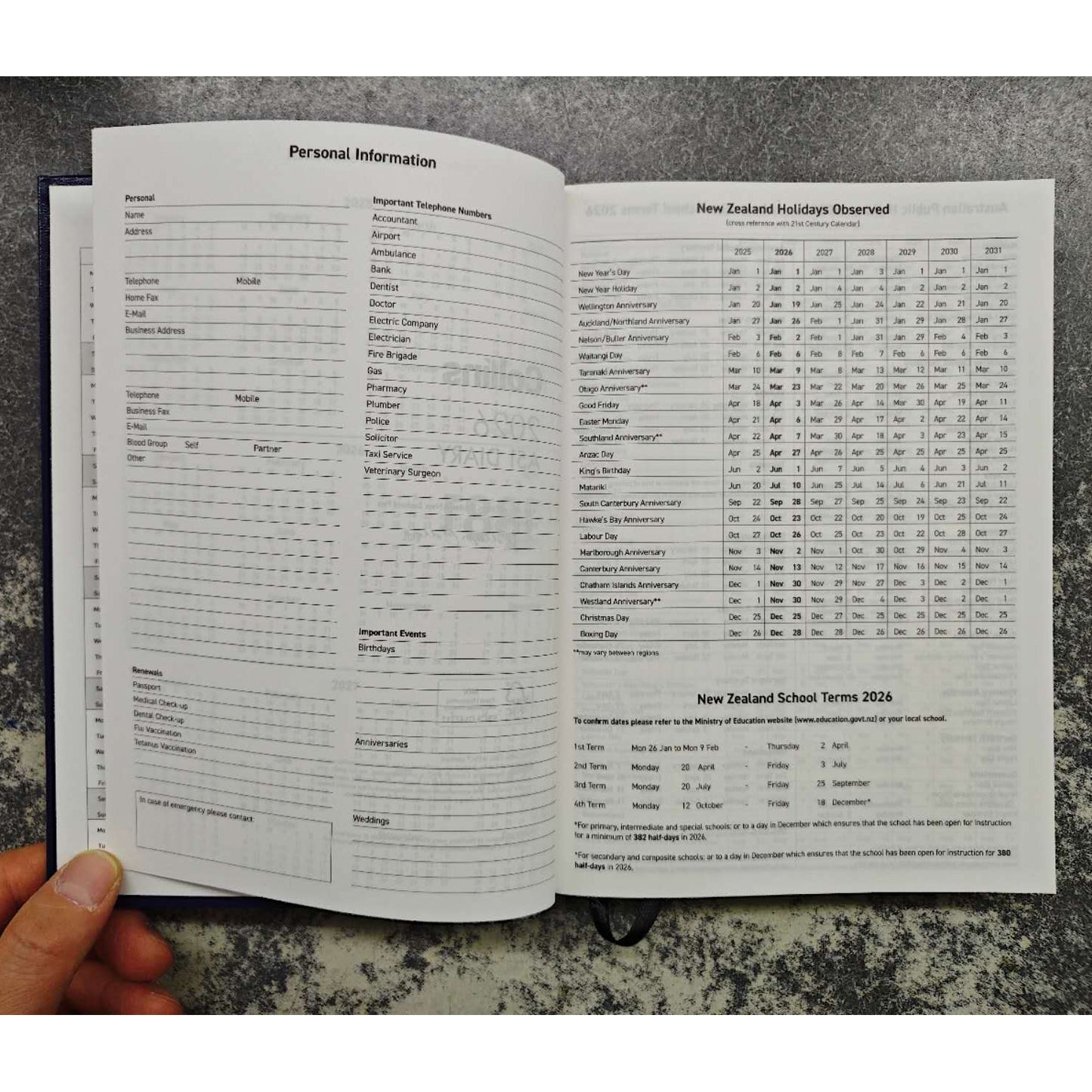 2026 COLLINS DIARY A51 One Day Per Page