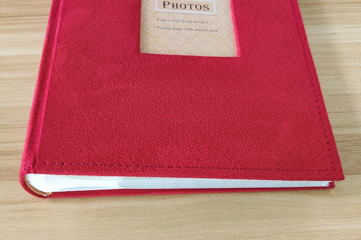 Photo Album Colour Green - Paper Slip-in PP Pocket With Memo 4R 300 Holds