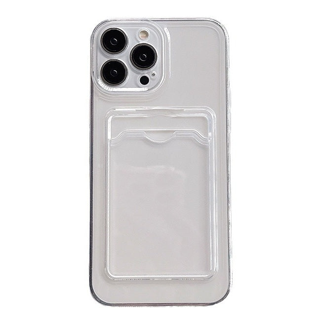 Phone Case for iPhone 16 Pro Max / Silicon Clear With A Card Slot