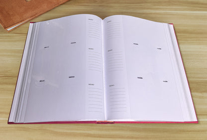 Photo Album Colour Brown - Paper Slip-in PP Pocket With Memo 4R 300 Holds