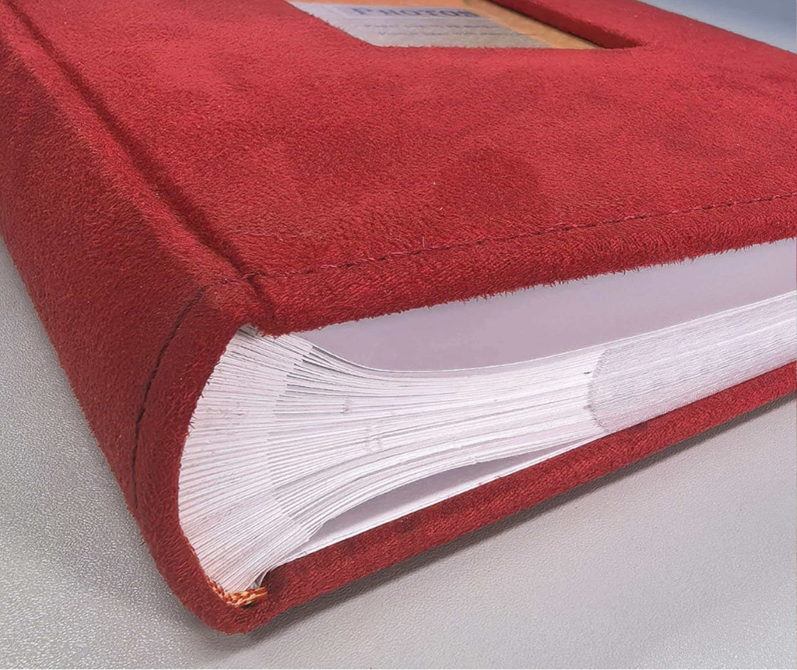 Photo Album Colour Brown - Paper Slip-in PP Pocket With Memo 4R 300 Holds