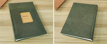 Photo Album Colour Brown - Paper Slip-in PP Pocket With Memo 4R 300 Holds