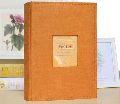 Photo Album Colour Brown - Paper Slip-in PP Pocket With Memo 4R 300 Holds