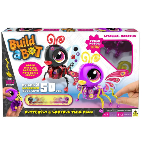 Butterfly & Ladybug Twin Pack - Build a Bot