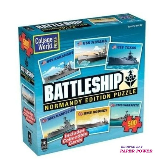 Hasbro Puzzle: Battleship - Normandy Edition (500pc)