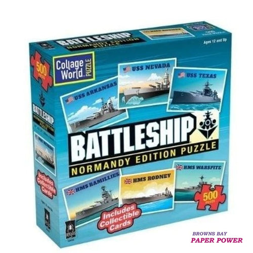 Hasbro Puzzle: Battleship - Normandy Edition (500pc)