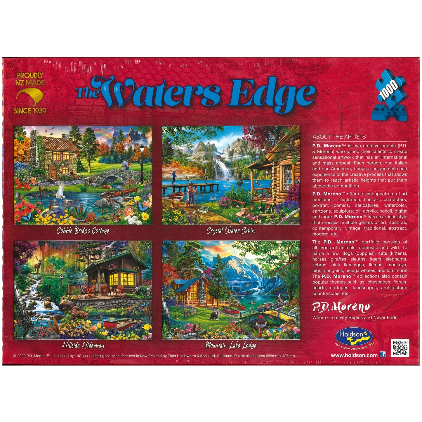 Jigsaw Puzzle 1000Pcs - The Waters Edge - Crystal Water Cabin