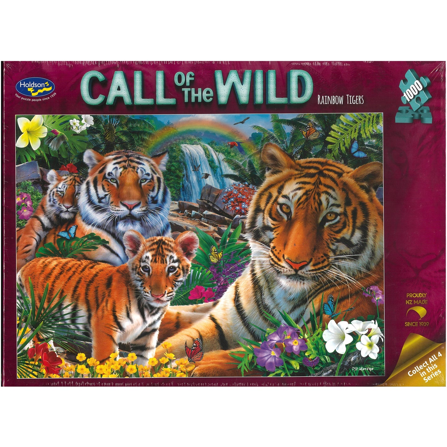 Jigsaw Puzzle 1000Pcs - Call Of The Wild - Rainbow Tigers